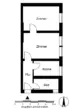 Grundriss - 2‑Raum-Wohnung in der Innen­stadt